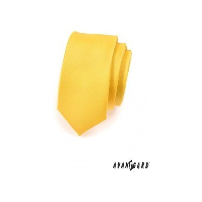 Avantgard kravata Slim Žlutá MAT 551 7700 – Zboží Mobilmania