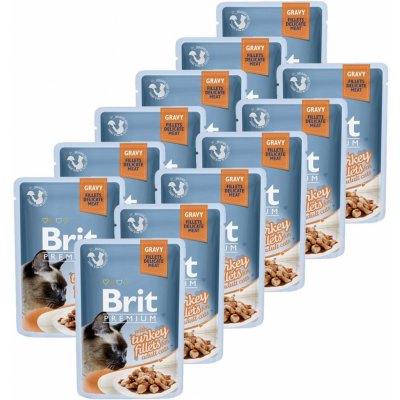 Brit Premium Cat Delicate Fillets in Gravy with Turkey 12 x 85 g