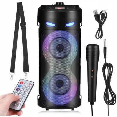 Přenosný Bluetooth reproduktor USB mikrofon karaoke dálkové ovládání ZQS4239S – Sleviste.cz