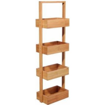 Knihovna se 4 bambusovými policemi – Zboží Dáma