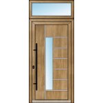 OknaDvereNaMiru.cz Vchodové dveře INOX 2013 + Nadsvětlík bílá 110 x 220 cm – Zboží Mobilmania