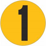 Podlahové číslo - 1 podlahové samolepky průměr 200 mm – Zboží Dáma