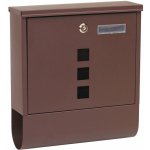 Poštovní schránka BK.210.HM, 300 × 335 × 100 mm, ocel, hnědá BK.210.HM – Hledejceny.cz