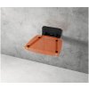 Koupelnový nábytek Sedátko do sprchy RAVAK OVO-B II-ORANGE/BLACK B8F0000061