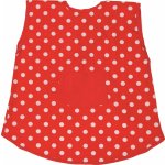 GOKI Dětská zástěra červená s puntíky – Zboží Mobilmania