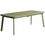 Kave Home kovový zahradní rozkládací stůl Izola 220/280 x 100 cm Zelený – Hledejceny.cz