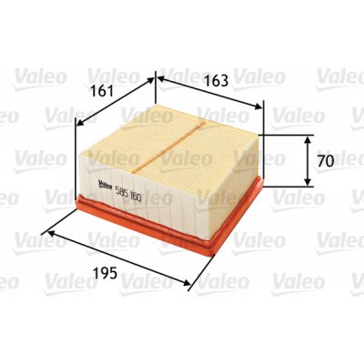Vzduchový filtr VALEO 585160 – Hledejceny.cz