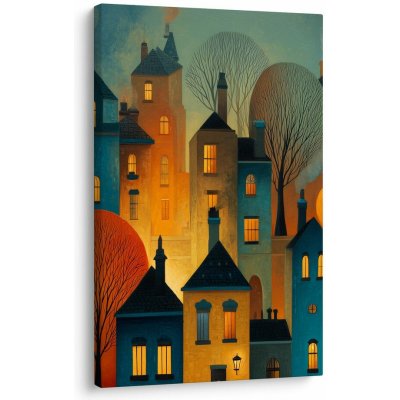 Obraz kouzelná noc v ulicích - 100x150 – Hledejceny.cz