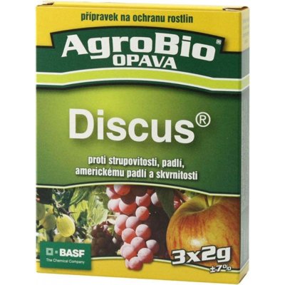 Agrobio Discus proti strupovitosti a padlí na révě a jabloních 3 x 2 g