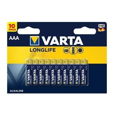 Varta Longlife AAA 10ks 4008496609314 – Zbozi.Blesk.cz