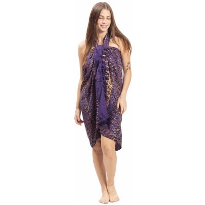 Sarong BALI BATIK fialový XI. – Zboží Dáma