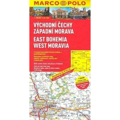 VÝCHODNÍ ČECHY ZÁPANÍ MORAVA 1:200 000 – Zboží Mobilmania