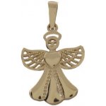 KA 2708LOT Zlatý přívěsek anděl – Zboží Mobilmania