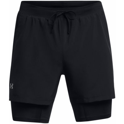 Under Armour šortky UA LAUNCH 5 2-IN-1 shorts -BLK 1382640-001 – Zboží Mobilmania
