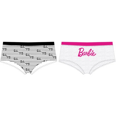 Barbie- licence dívčí kalhotky Barbie 5233287 světle šedá/ bílá – Sleviste.cz