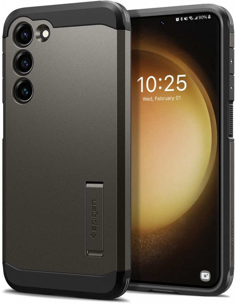 Pouzdro Spigen Tough Armor Samsung Galaxy S23 gunmetal