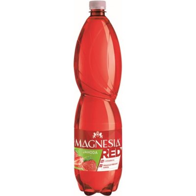 Magnesia jemně perlivá RED jahoda 6 x 1500 ml