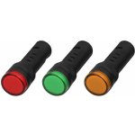 Onpira Signální kontrolka 12 V a 24 V Ø 18 mm s blikající LED Zelená, 12 V – Zboží Živě