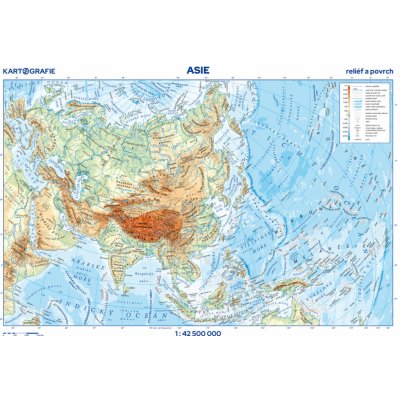 Asie – příruční mapa