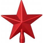 Kinekus Ozdoba špic hvězda 19 cm na vánoční stromek červená mix KIN64305410 – Hledejceny.cz