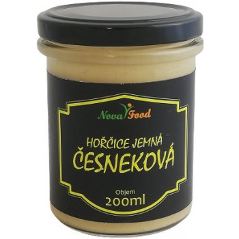 Nova food Hořčice jemná Česneková 200 ml