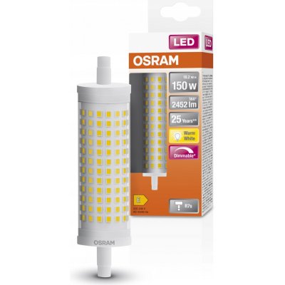 OSRAM LED žárovka LED R7s 118mm 19W = 150W 2452lm 2700K Teplá bílá 360° STAR Stmívatelná OSRSTAN1020 – Sleviste.cz
