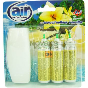 Air osvěžovač spray strojek + Seychelles Vanilla náhradní náplň 3 x 15 ml