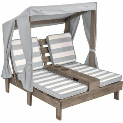 KidKraft Dětská zahradní lenoška Chaise Lounge Grey – Sleviste.cz