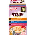 INABA Ciao Stew s příchutí kuřete, kuřete a tuňáka, kuřete a lososa, 10 x 40 g – Hledejceny.cz