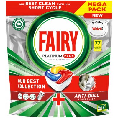 Fairy Platinum Plus kapsle do myčky nádobí Lemon 77 ks – Hledejceny.cz