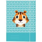 Herlitz Cute animals - tygr A3 desky s gumou 3 klopy – Zboží Živě