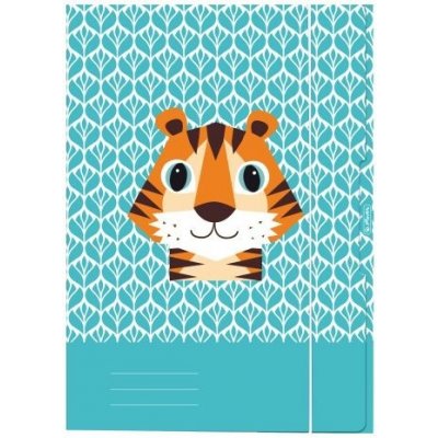 Herlitz Cute animals - tygr A3 desky s gumou 3 klopy – Zboží Živě
