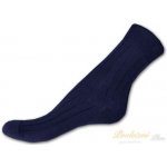 Nepon ponožky 100% bavlna žebro tm. modré – Zboží Mobilmania