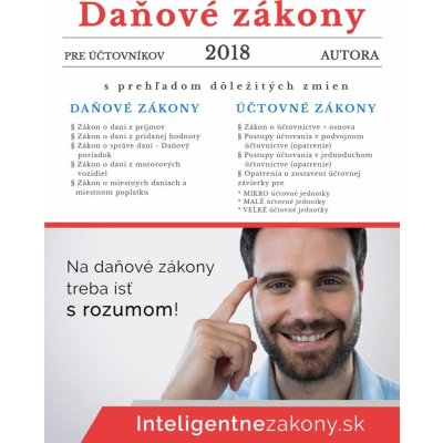 Daňové zákony 2018 pre účtovníkov - Porada s.k. – Hledejceny.cz