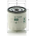 MANN OLEJOVÝ FILTR W 712/43 (Olejový filtr značky MAN+HUMMEL W 712/43) – Hledejceny.cz