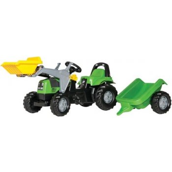 Rolly Toys Kid John Deere s čelním nakladačem a přívěsem