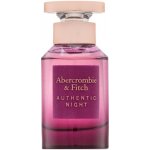 Abercrombie & Fitch Authentic Night parfémovaná voda dámská 50 ml – Hledejceny.cz