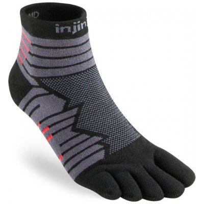 Injinji ponožky ULTRA RUN mini černá/šedá – Zboží Mobilmania