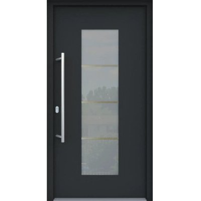 ARON vchodové dveře 3141-1 antracit 100 x 210 cm L – Hledejceny.cz