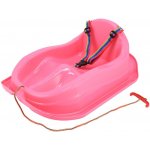 Baby Mix Plastové sáňky s opěradlem MINI růžová – Sleviste.cz