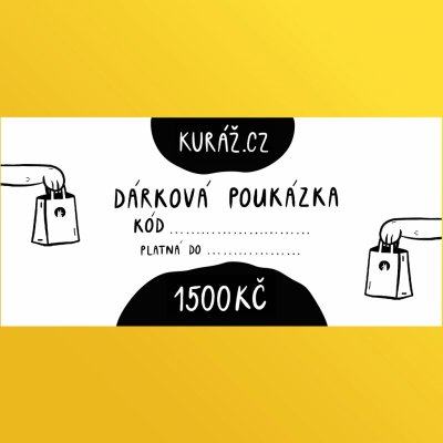 Dárkový poukaz/Voucher Kuráž Cena: 1500 Kč – Hledejceny.cz