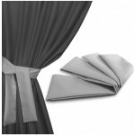 Mondo Italia Stuha na upínání zahradních závěsů 160x8 cm světle šedá Šedá – Zboží Mobilmania