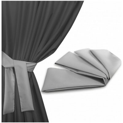 Mondo Italia Stuha na upínání zahradních závěsů 160x8 cm světle šedá Šedá – Zboží Mobilmania