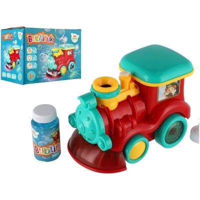 Bublifuk lokomotiva náplň plast 18cm na baterie se zvukem se světlem – Zboží Mobilmania