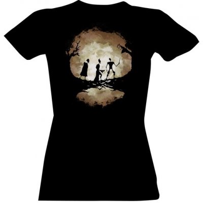 Tričko s potiskem Příběh tří bratří Černá – Zboží Dáma