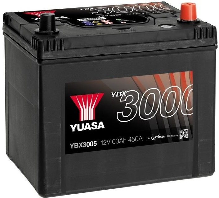 Yuasa YBX3000 12V 60Ah 450A YBX3005