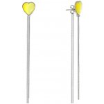 Foxette řetízkové z chirurgické oceli Srdce Žlutá JF_0406 – Hledejceny.cz