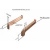 DEOKORK Plastové krytky pro obě strany NOS 25 x 225 mm - Bílá RAL 9016
