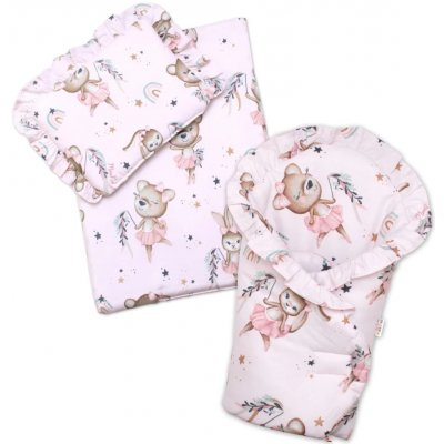 Baby Nellys Sada pro panenku 3D zavinovovačka peřinka a polštářek Little Balerína růžová – Zboží Dáma Baby Nellys Sada pro panenku 3D zavinovovačka peřinka a polštářek Little Balerína růžová – Zboží Dáma