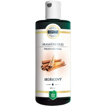 Topvet BIO skořicový masážní olej 200 ml